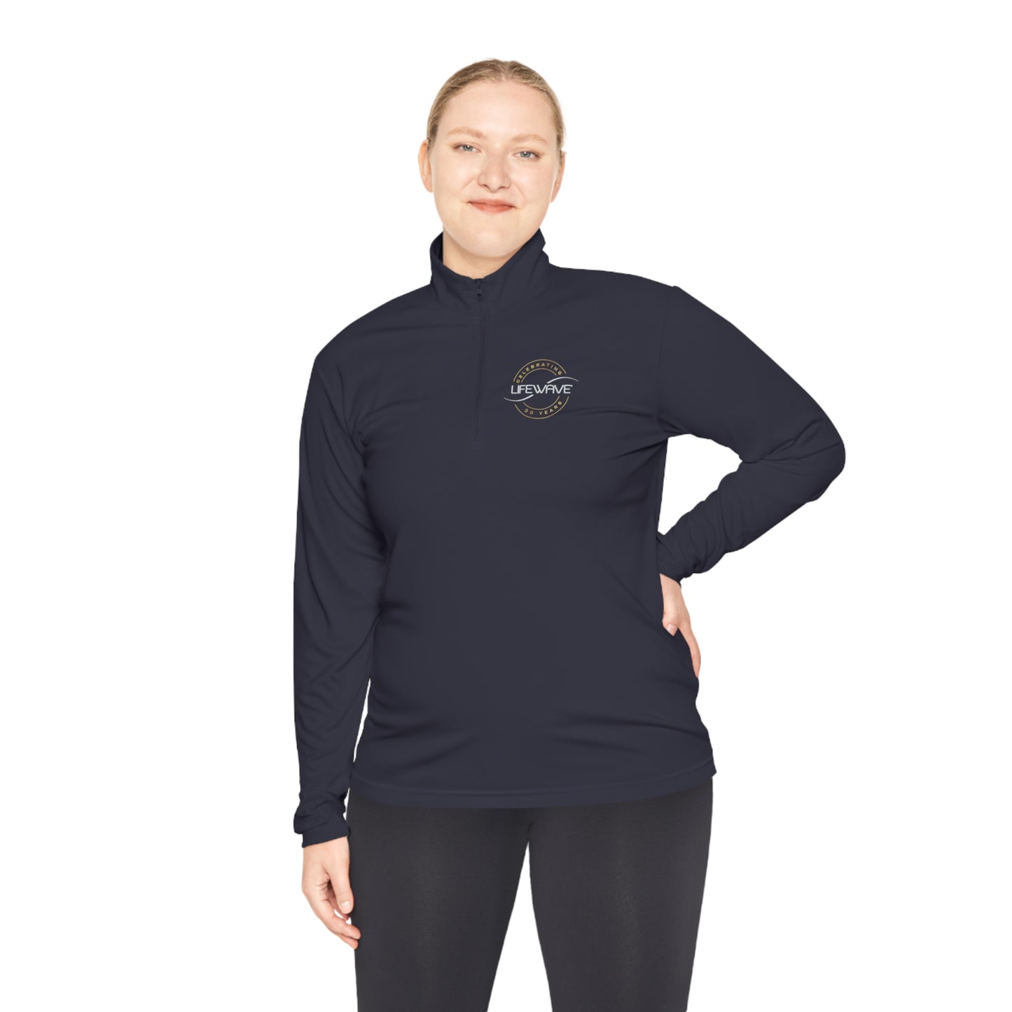 LifeWave Unisex Quarter-Zip Pullover Navy