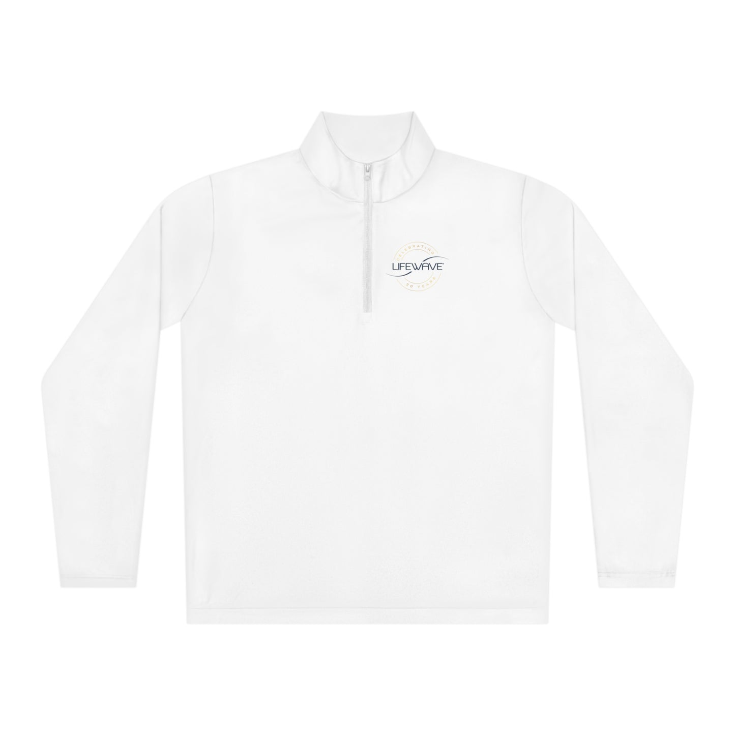 LifeWave Unisex Quarter-Zip Pullover White